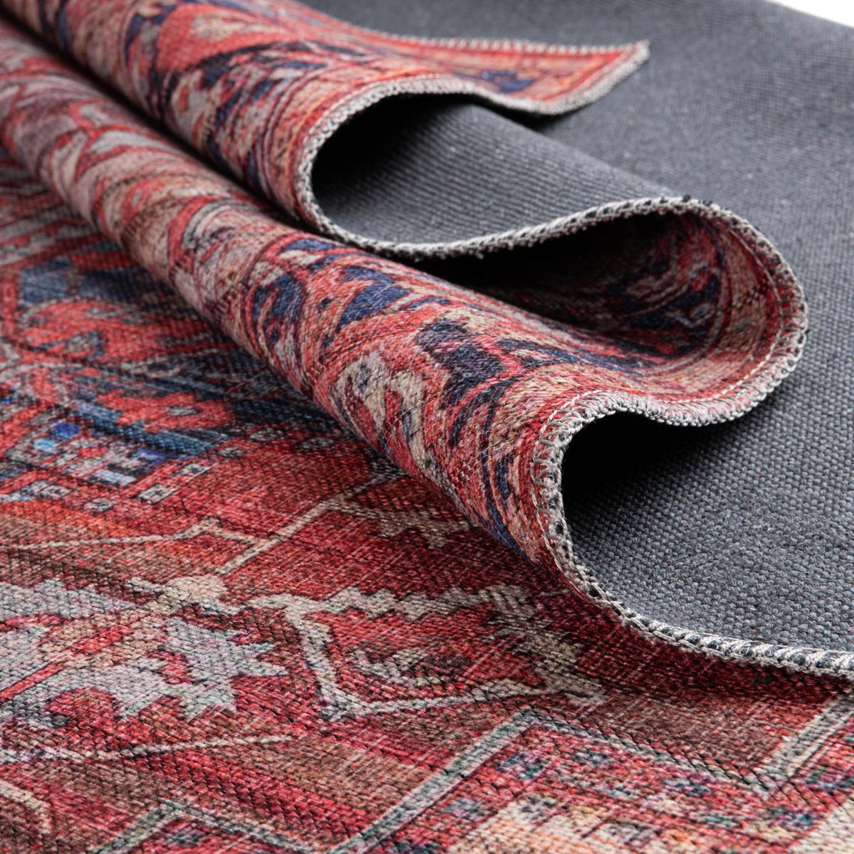 Zahara Oasis Collection Area Rug -  Essaouira Rectangle Rust Red  lifestyle 18