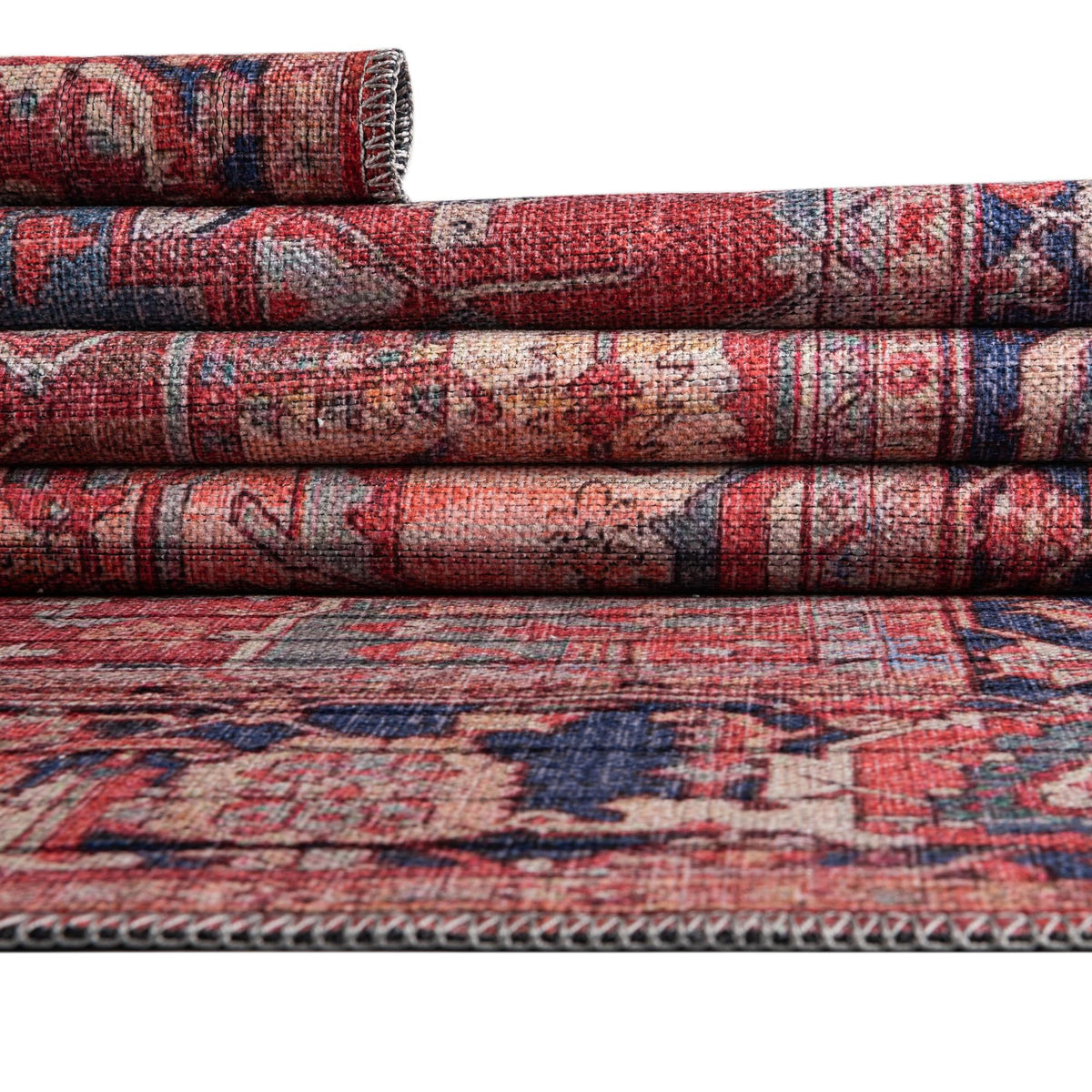 Zahara Oasis Collection Area Rug -  Essaouira Rectangle Rust Red  lifestyle 19