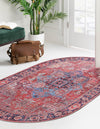 Zahara Oasis Collection Area Rug -  Essaouira Oval Rust Red  lifestyle 44
