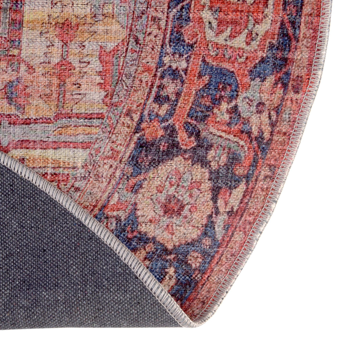 Zahara Oasis Collection Area Rug -  Essaouira Oval Rust Red  lifestyle 65