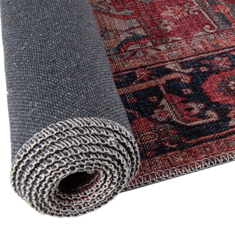 Zahara Oasis Collection Area Rug -  Essaouira Oval Rust Red  lifestyle 77