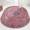 Zahara Oasis Collection Area Rug -  Essaouira Oval Rust Red  lifestyle 95