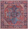 Zahara Oasis Collection Area Rug -  Essaouira Square Rust Red  lifestyle 36