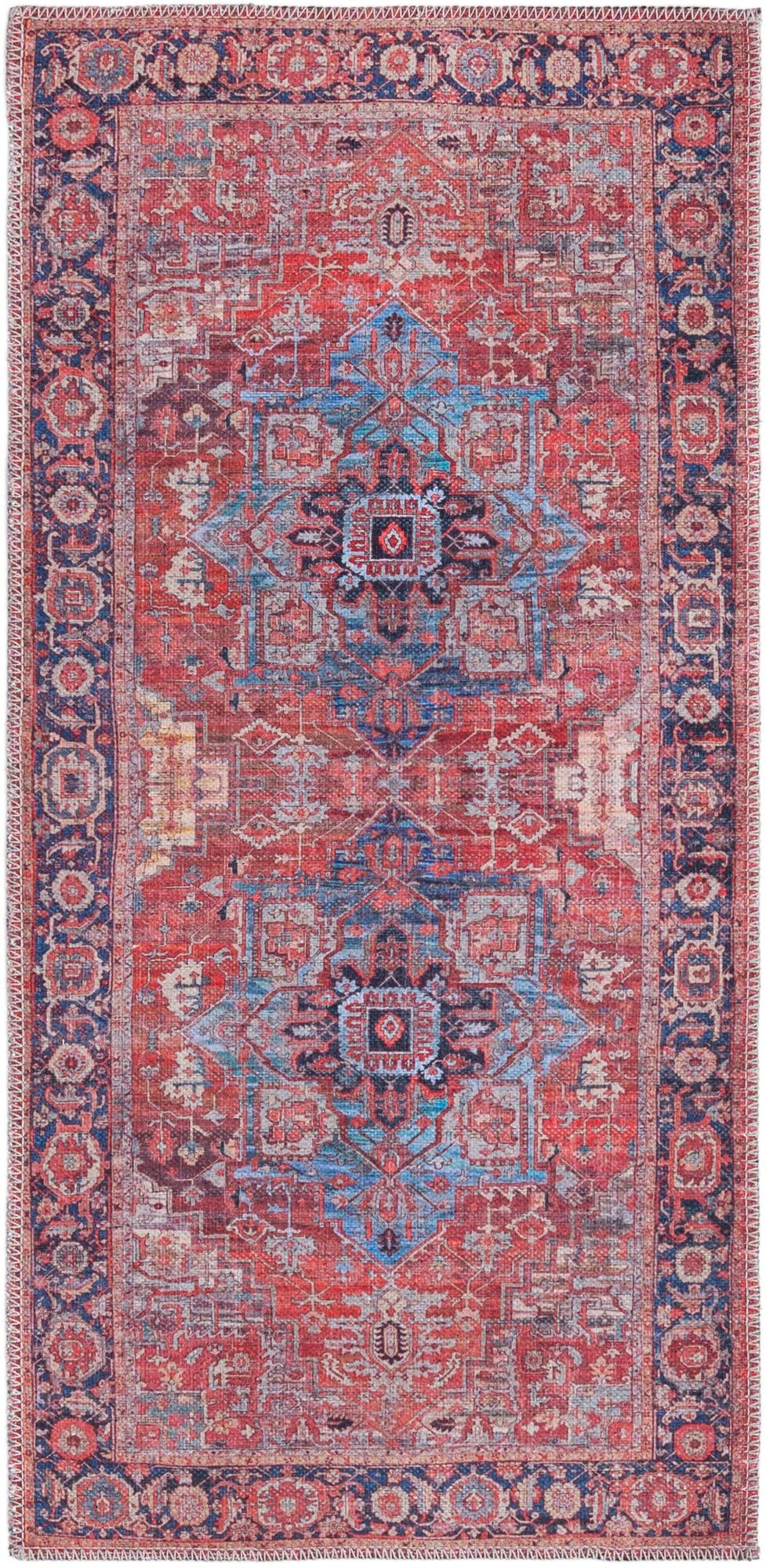 Zahara Oasis Collection Area Rug -  Essaouira Runner Rust Red  lifestyle 38