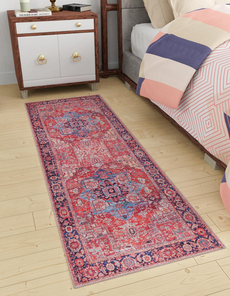 Zahara Oasis Collection Area Rug -  Essaouira Runner Rust Red  lifestyle 43