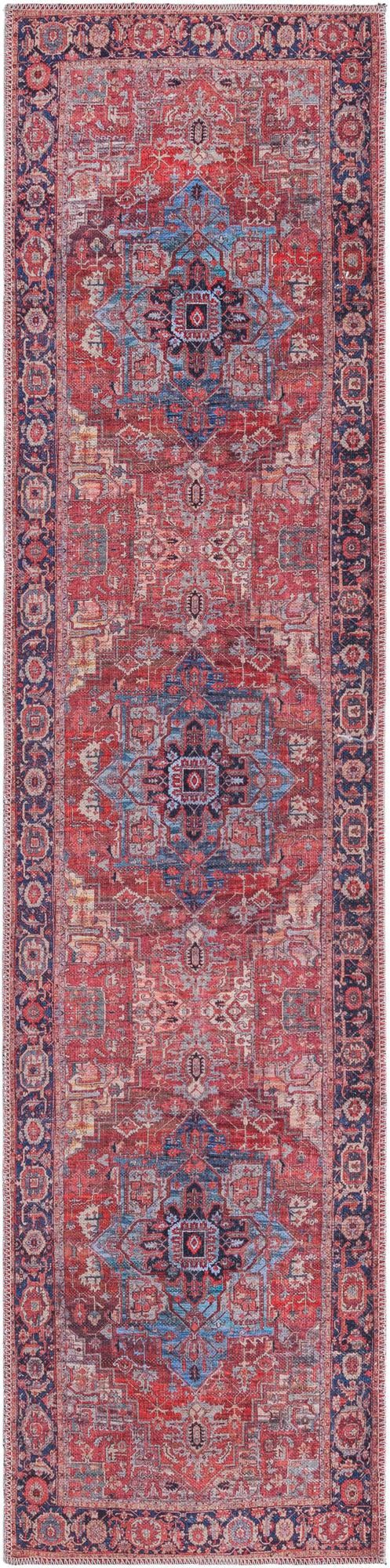 Zahara Oasis Collection Area Rug -  Essaouira Runner Rust Red  lifestyle 59