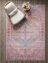 Zahara Oasis Collection Area Rug -  Agadir Rectangle Antique Rust Red  lifestyle 9