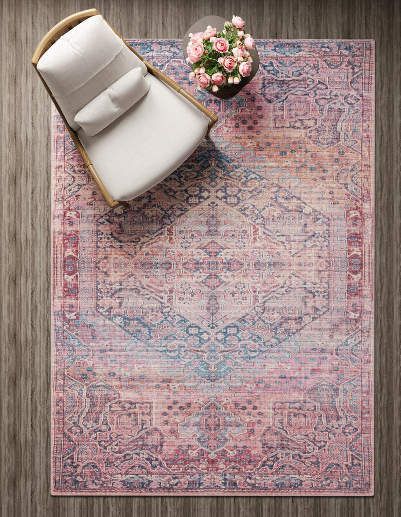 Zahara Oasis Collection Area Rug -  Agadir Rectangle Antique Rust Red  lifestyle 9