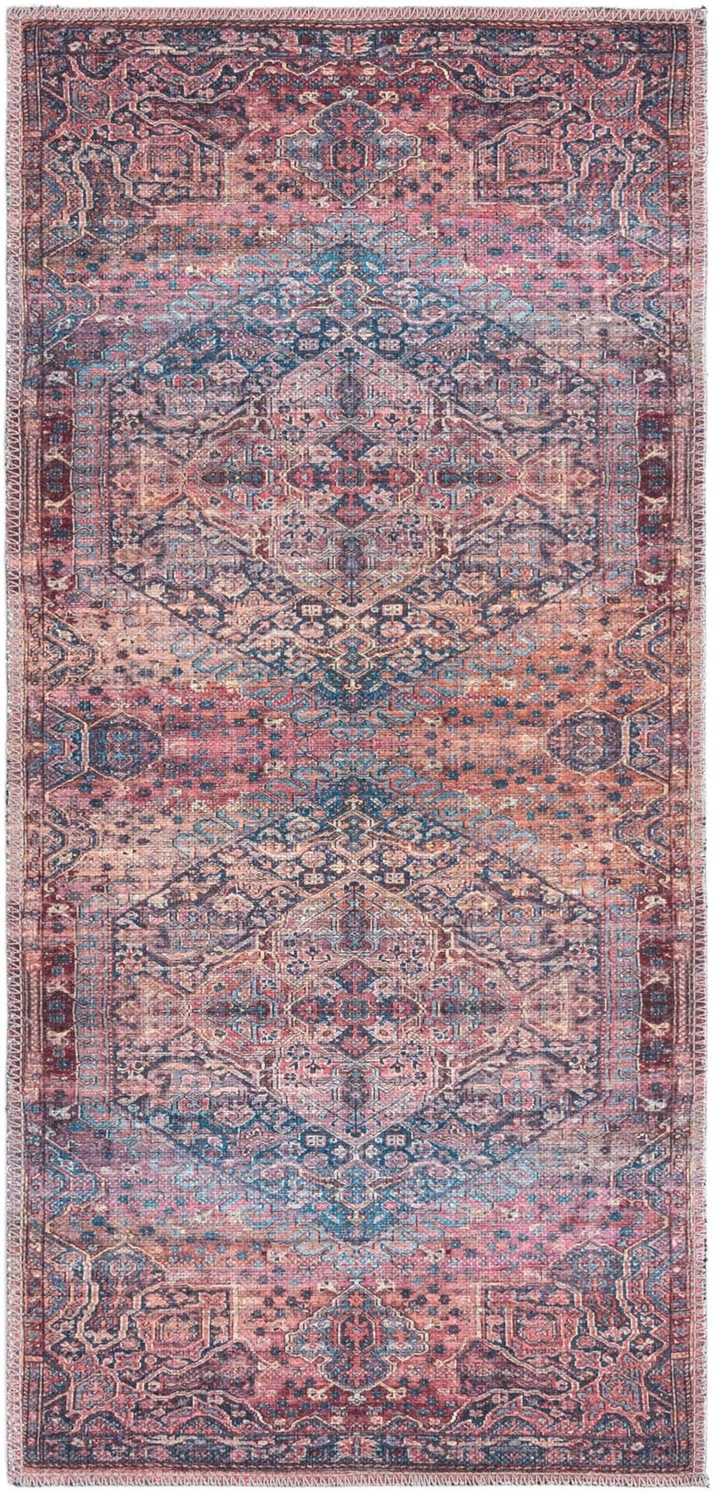 Zahara Oasis Collection Area Rug -  Agadir Runner Antique Rust Red  lifestyle 33