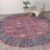 Zahara Oasis Collection Area Rug -  Ouarzazate Round Antique Red  lifestyle 99