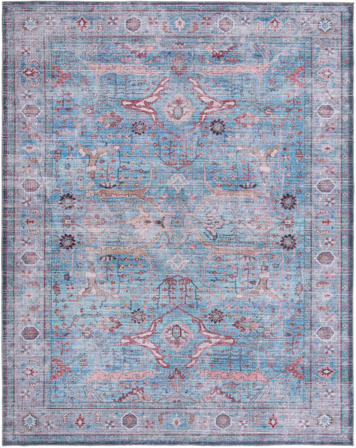 Zahara Oasis Collection Area Rug -  Marrakech Rectangle Blue Main