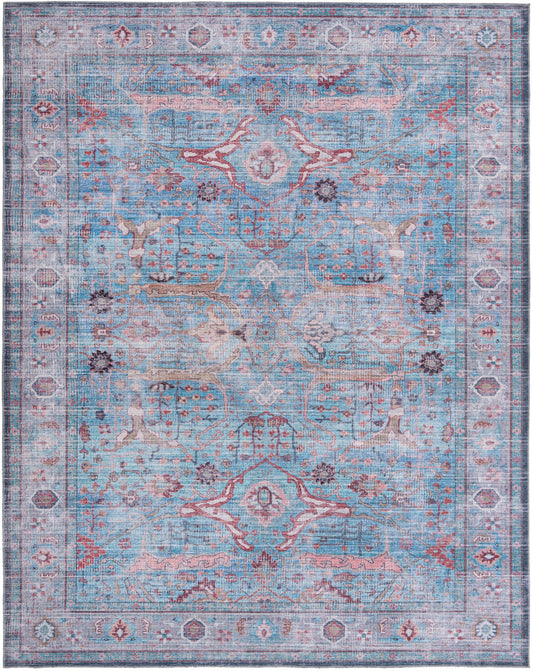 Zahara Oasis Collection Area Rug -  Marrakech Rectangle Blue Main