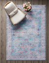 Zahara Oasis Collection Area Rug -  Marrakech Rectangle Blue  lifestyle 9