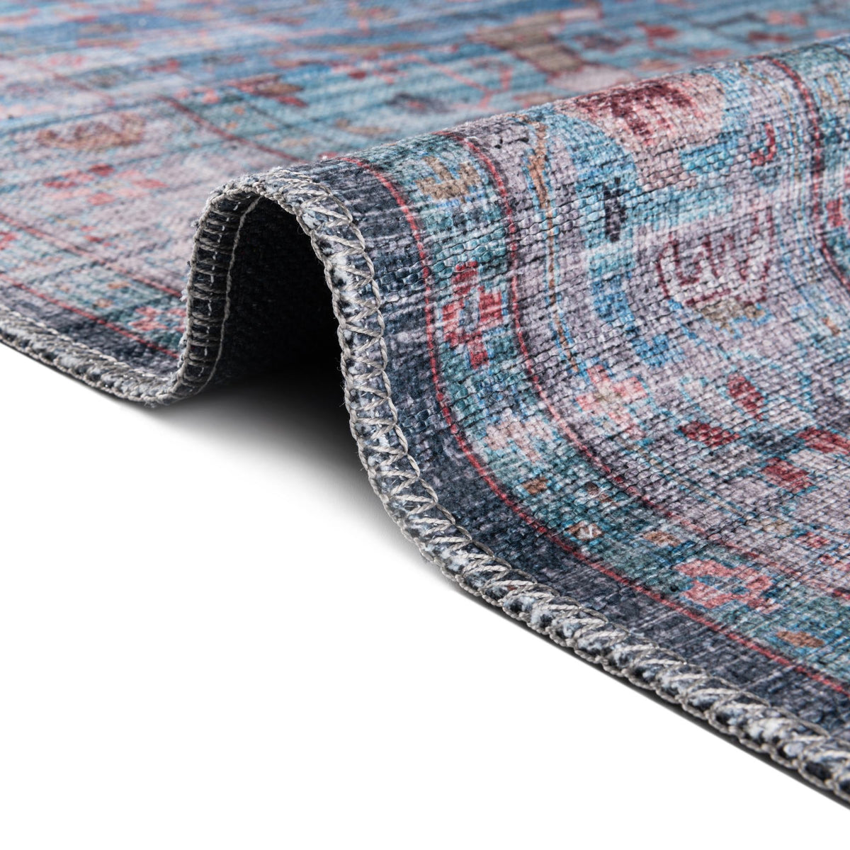 Zahara Oasis Collection Area Rug -  Marrakech Rectangle Blue  lifestyle 14