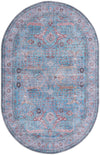 Zahara Oasis Collection Area Rug -  Marrakech Oval Blue  lifestyle 34