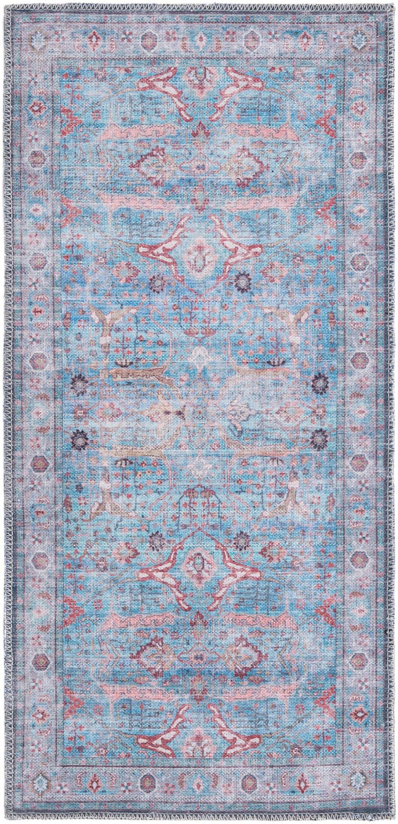 Zahara Oasis Collection Area Rug -  Marrakech Runner Blue  lifestyle 37