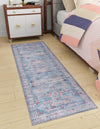 Zahara Oasis Collection Area Rug -  Marrakech Runner Blue  lifestyle 42