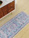 Zahara Oasis Collection Area Rug -  Marrakech Runner Blue  lifestyle 94