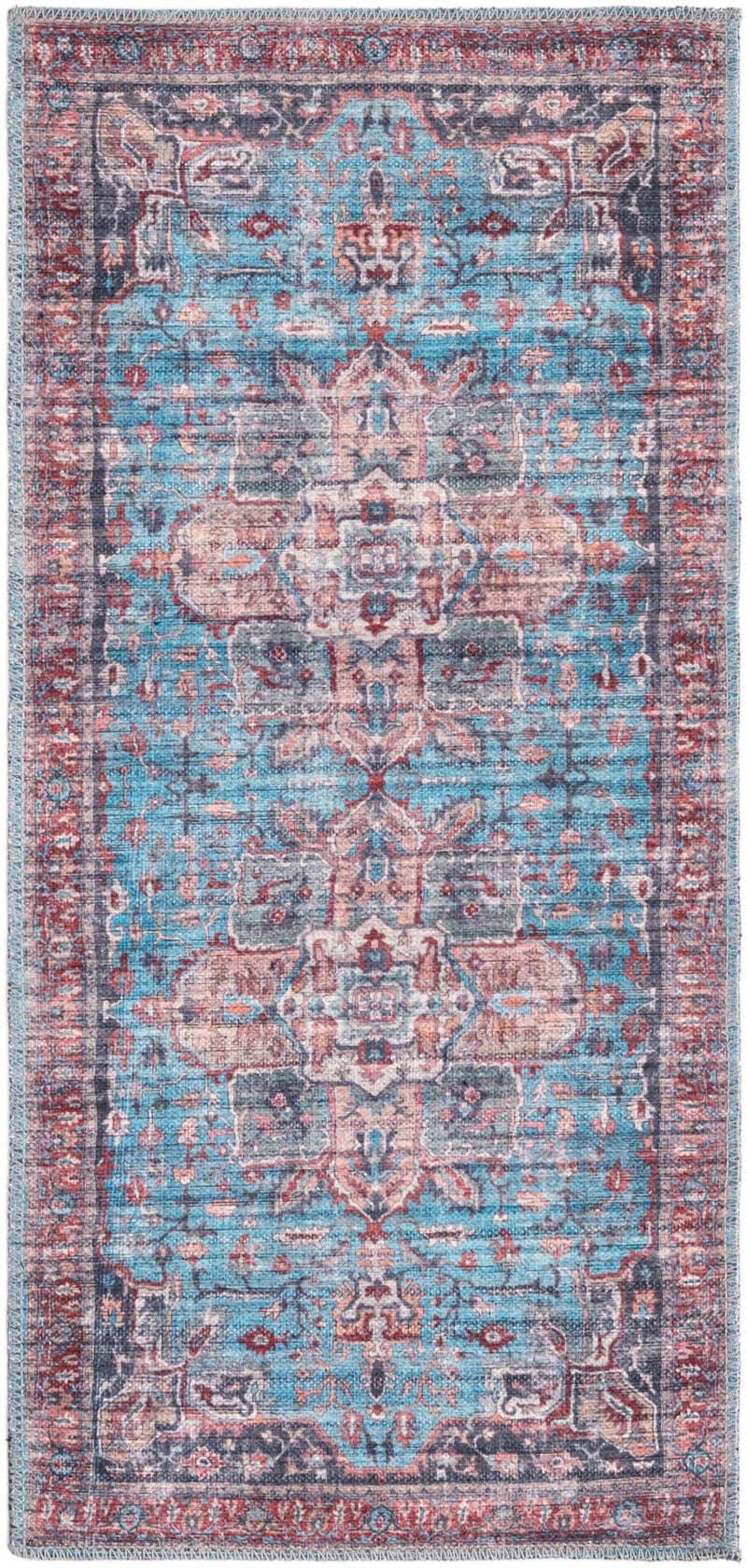 Zahara Oasis Collection Area Rug -  Casablanca Runner Blue  lifestyle 33