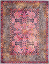 Aurora Waves Collection Area Rug -  Seljalandsfoss Rectangle Pink Main