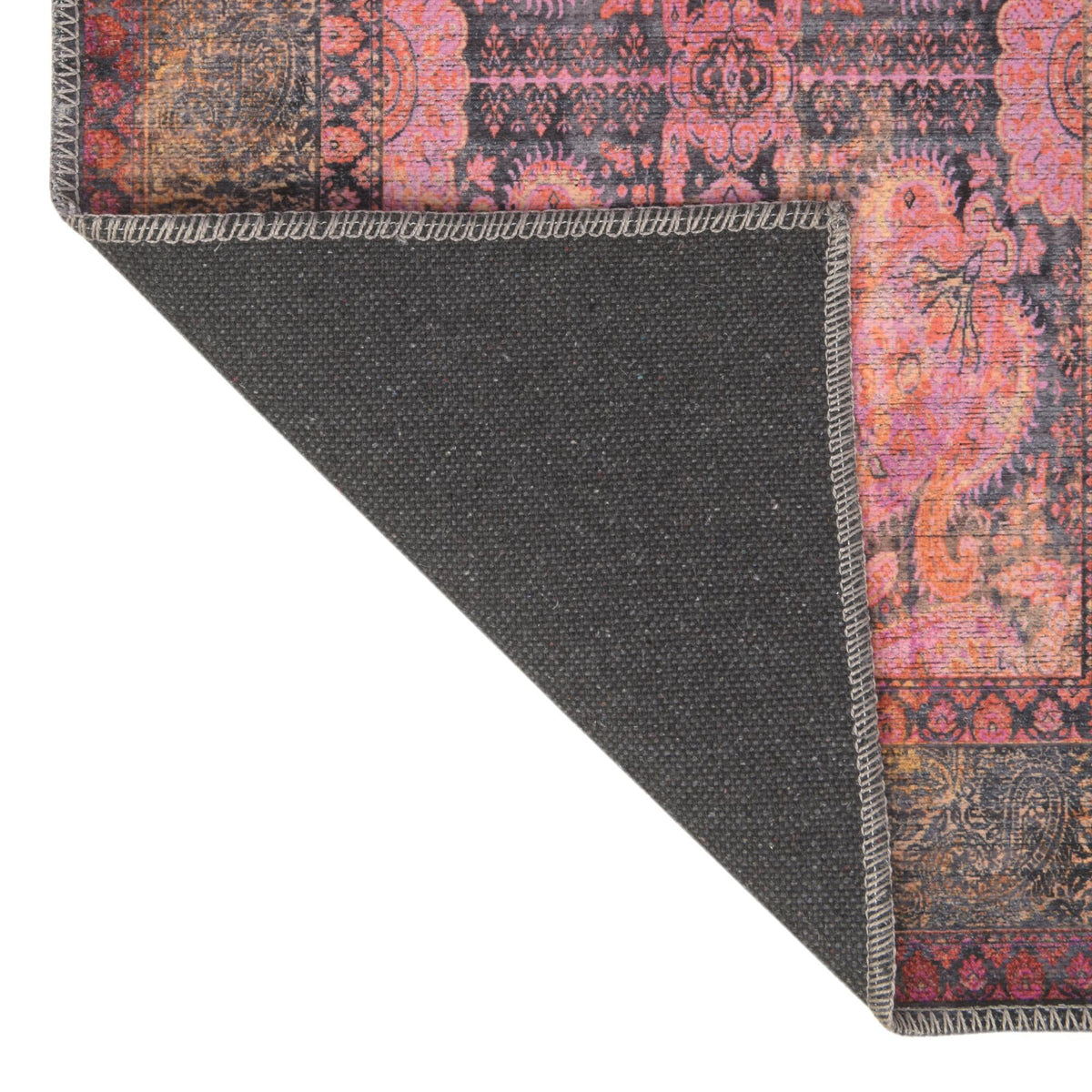 Aurora Waves Collection Area Rug -  Seljalandsfoss Rectangle Pink  lifestyle 8
