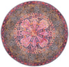 Maranta Collection Area Rug - Paramaribo Round Pink  lifestyle 31