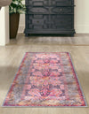 Aurora Waves Collection Area Rug -  Seljalandsfoss Runner Pink  lifestyle 22