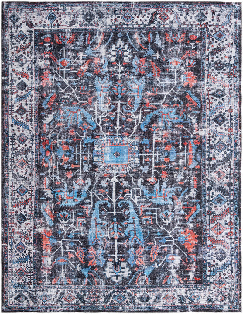 Aurora Waves Collection Area Rug -  Svalbard Rectangle Black Main