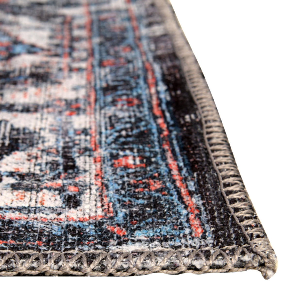 Aurora Waves Collection Area Rug -  Svalbard Rectangle Black  lifestyle 6