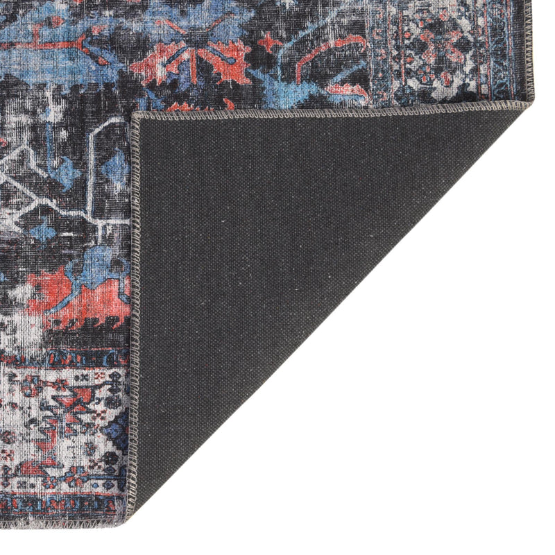 Aurora Waves Collection Area Rug -  Svalbard Rectangle Black  lifestyle 8