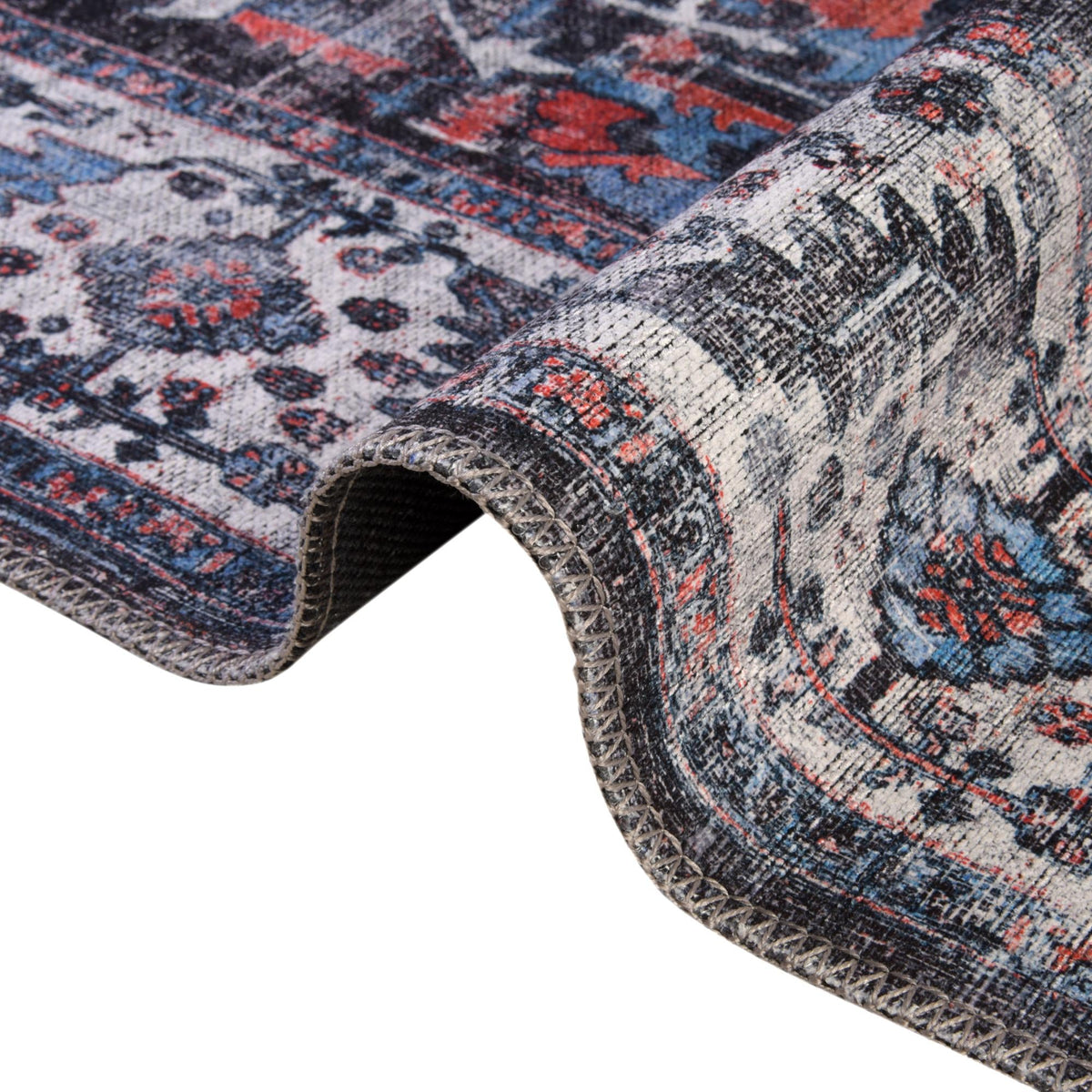 Aurora Waves Collection Area Rug -  Svalbard Rectangle Black  lifestyle 9