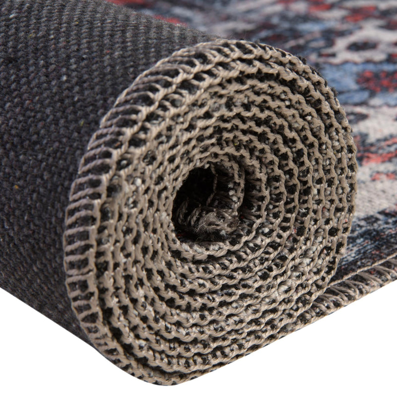Aurora Waves Collection Area Rug -  Svalbard Rectangle Black  lifestyle 11