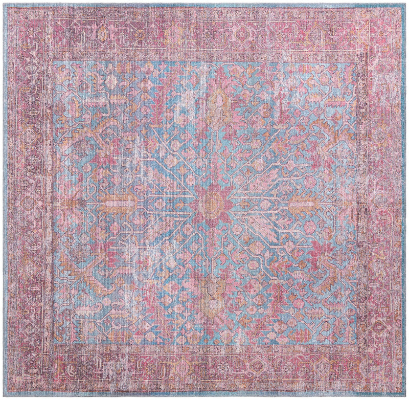 Aurora Waves Collection Area Rug -  Nordlys Square Antique Blue  lifestyle 17