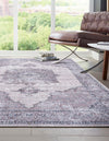 Aurora Waves Collection Area Rug -  Tromso Rectangle Ivory and Gray  lifestyle 3