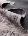Aurora Waves Collection Area Rug -  Tromso Rectangle Ivory and Gray  lifestyle 12