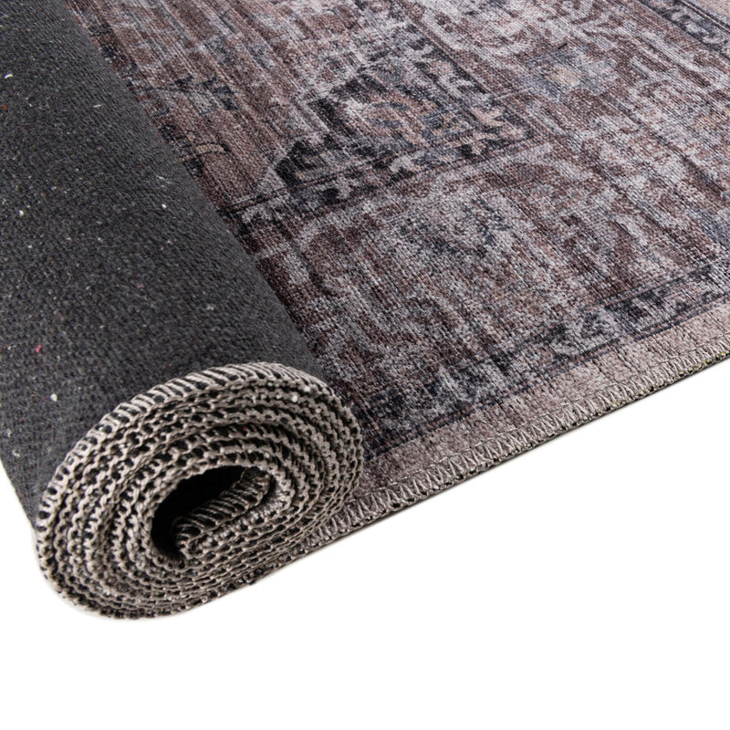 Aurora Waves Collection Area Rug -  Tromso Square Ivory and Gray  lifestyle 54