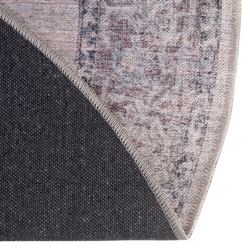 Aurora Waves Collection Area Rug -  Tromso Round Ivory and Gray  lifestyle 43