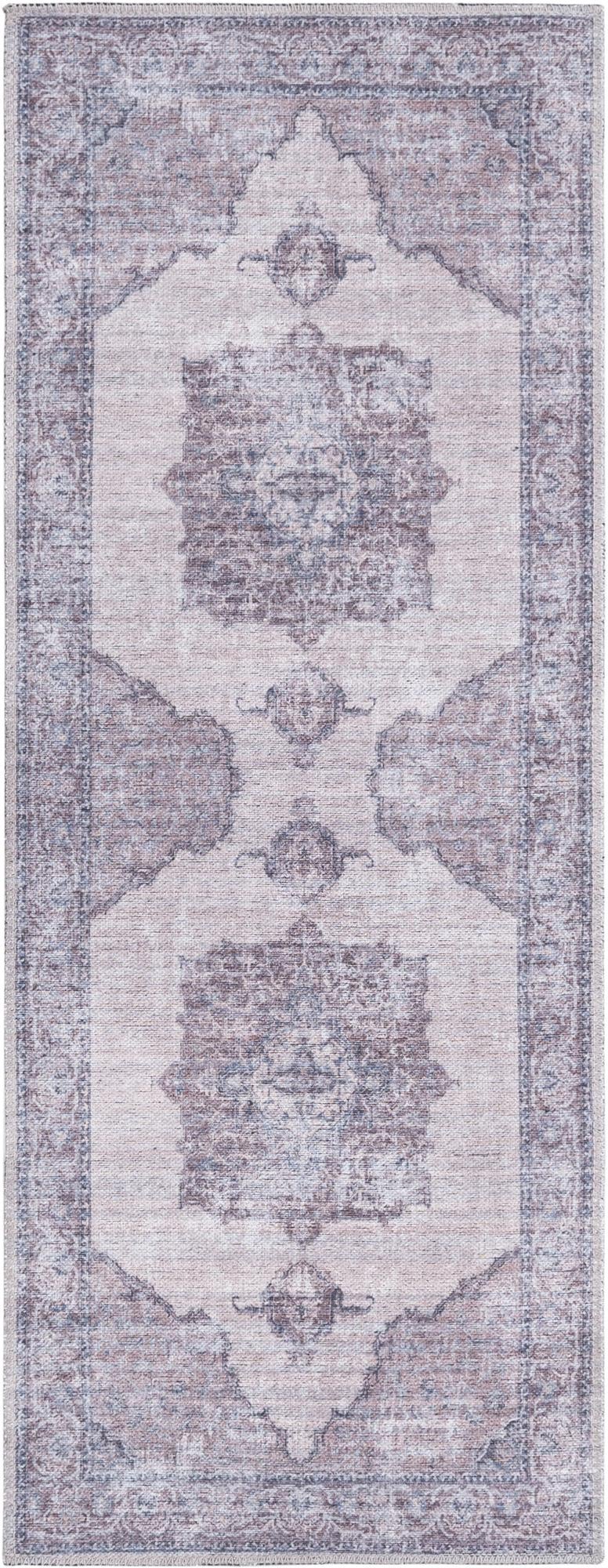 Aurora Waves Collection Area Rug -  Tromso Runner Ivory and Gray  lifestyle 16