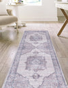 Aurora Waves Collection Area Rug -  Tromso Runner Ivory and Gray  lifestyle 24