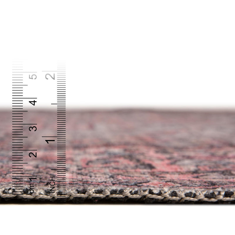 Aurora Waves Collection Area Rug -  Nuuk Rectangle Beige and pink  lifestyle 4