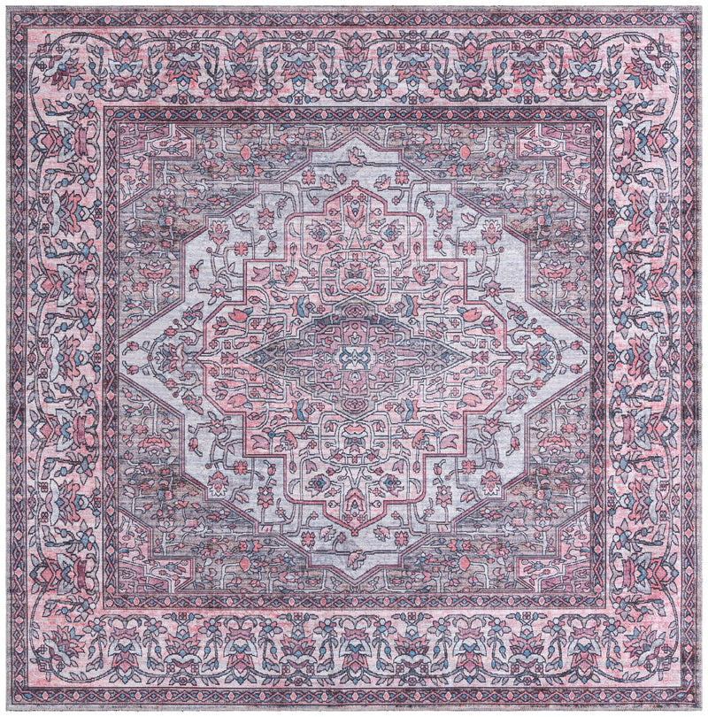 Maranta Collection Area Rug -  Nuuk Square Beige and pink  lifestyle 18