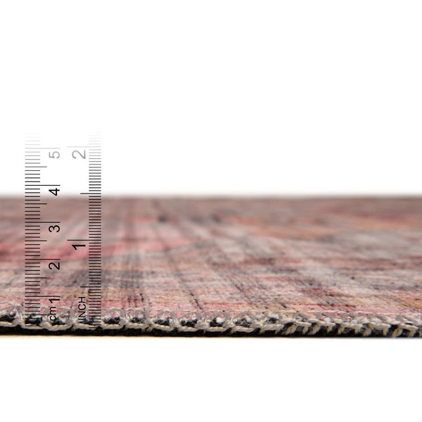 Aurora Waves Collection Area Rug -  Akureyri Rectangle Apricot and pink  lifestyle 4