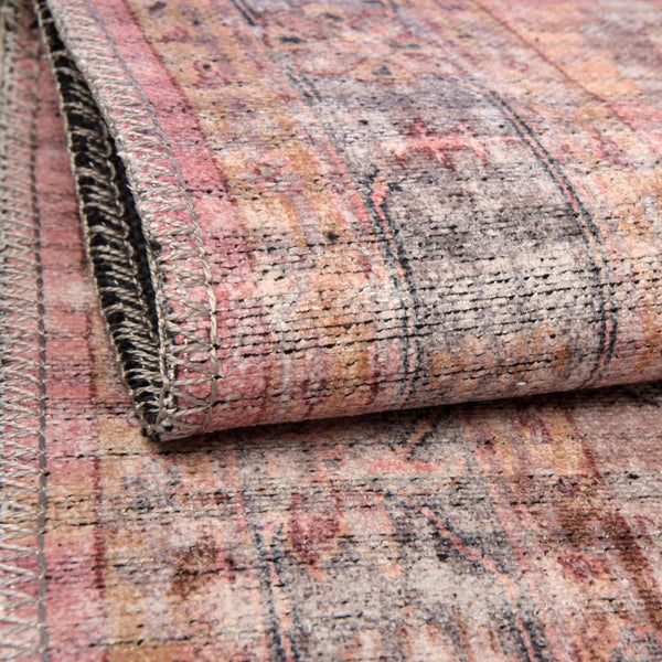 Aurora Waves Collection Area Rug -  Akureyri Rectangle Apricot and pink  lifestyle 5