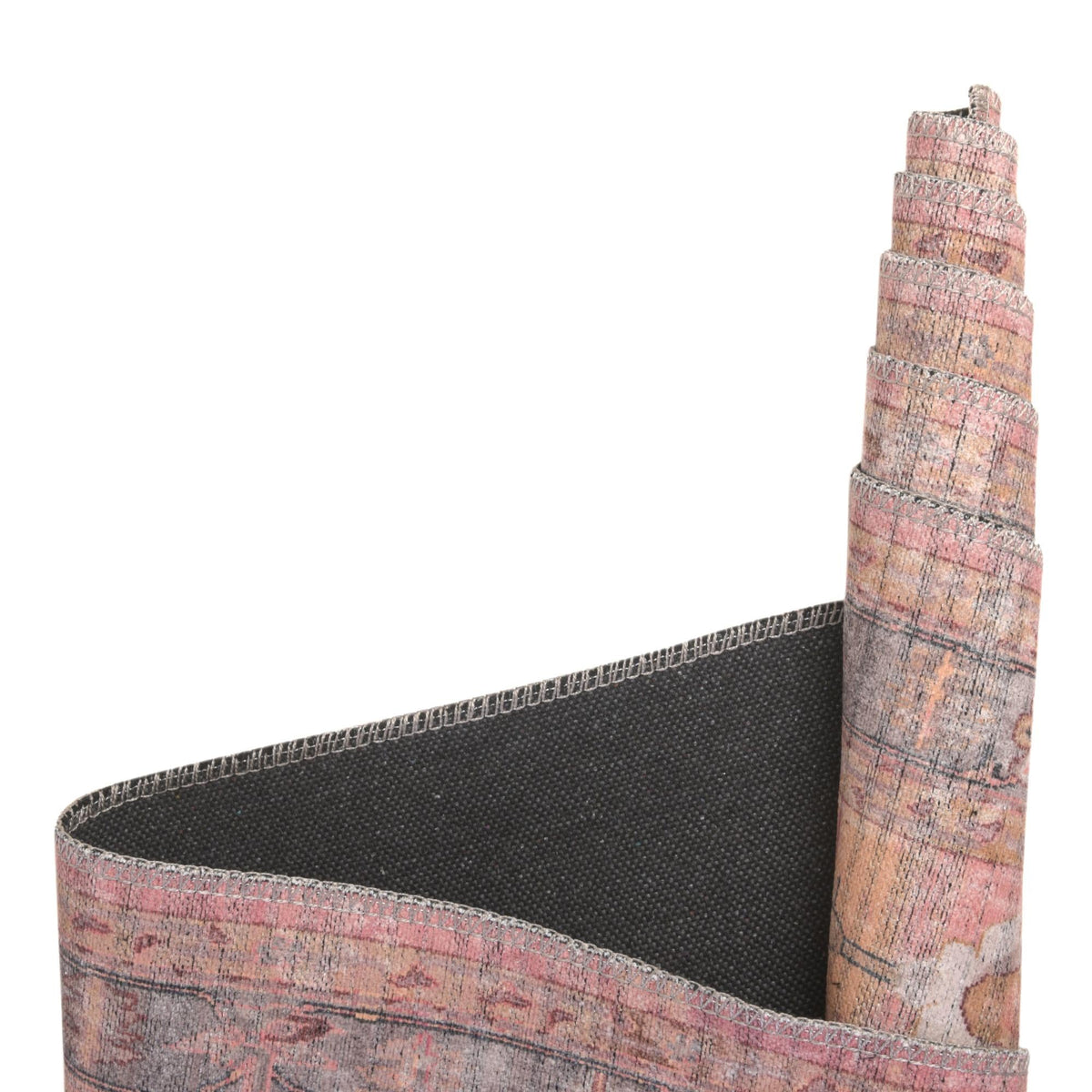 Aurora Waves Collection Area Rug -  Akureyri Rectangle Apricot and pink  lifestyle 10