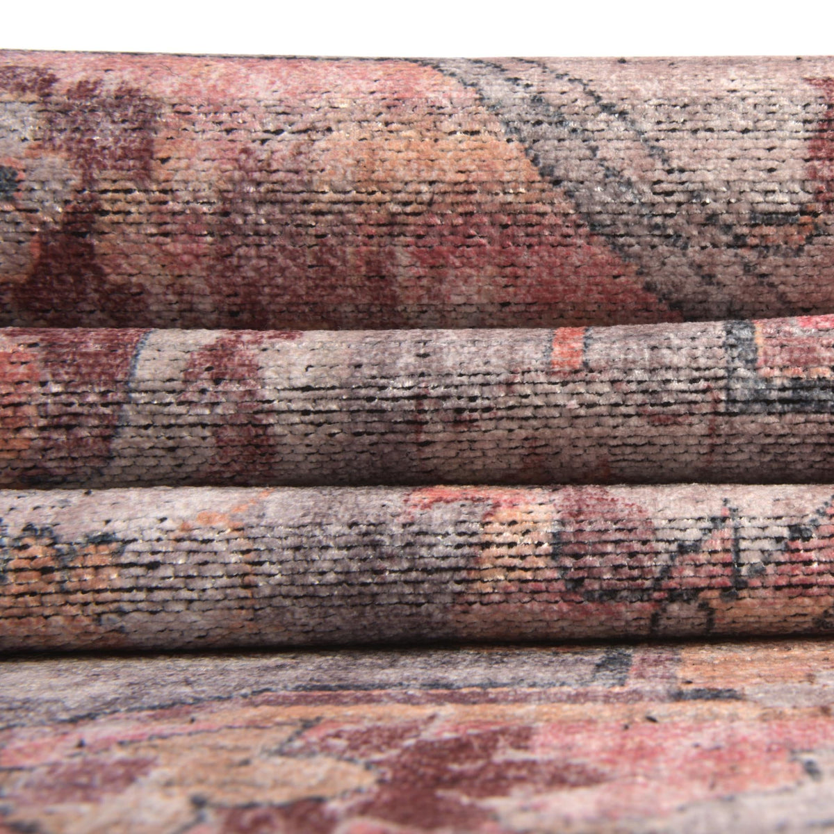 Aurora Waves Collection Area Rug -  Akureyri Rectangle Apricot and pink  lifestyle 13