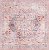 Aurora Waves Collection Area Rug -  Akureyri Square Apricot and pink  lifestyle 14
