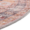 Aurora Waves Collection Area Rug -  Akureyri Round Apricot and pink  lifestyle 30
