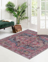 Aurora Waves Collection Area Rug -  Reykjavik Square Multi  lifestyle 35