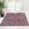 Aurora Waves Collection Area Rug -  Reykjavik Square Multi  lifestyle 79