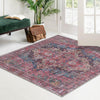 Aurora Waves Collection Area Rug -  Reykjavik Square Multi  lifestyle 81